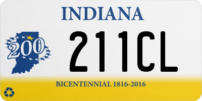 IN license plate 211CL