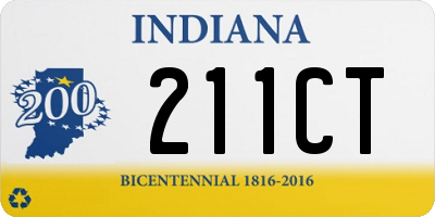 IN license plate 211CT