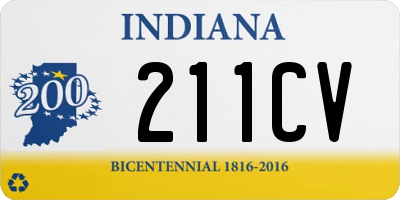 IN license plate 211CV