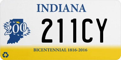 IN license plate 211CY