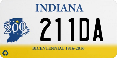 IN license plate 211DA