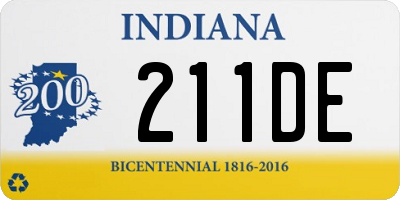 IN license plate 211DE