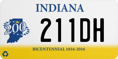 IN license plate 211DH