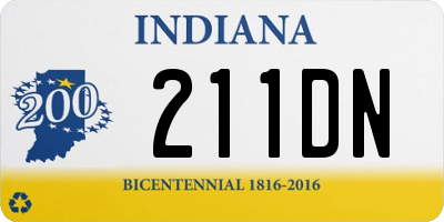 IN license plate 211DN