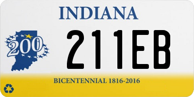 IN license plate 211EB