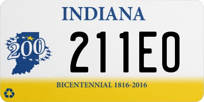 IN license plate 211EO