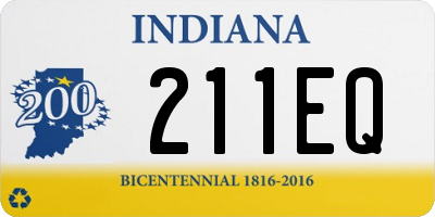 IN license plate 211EQ