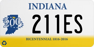 IN license plate 211ES