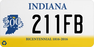 IN license plate 211FB