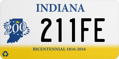 IN license plate 211FE