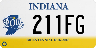 IN license plate 211FG
