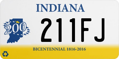 IN license plate 211FJ