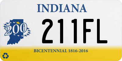 IN license plate 211FL