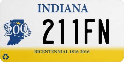 IN license plate 211FN