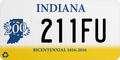 IN license plate 211FU