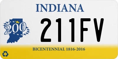 IN license plate 211FV