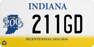 IN license plate 211GD