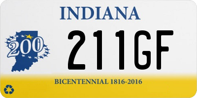 IN license plate 211GF