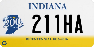 IN license plate 211HA