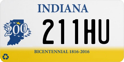 IN license plate 211HU