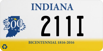 IN license plate 211I