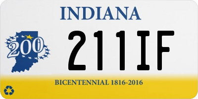 IN license plate 211IF