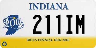 IN license plate 211IM