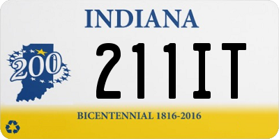 IN license plate 211IT
