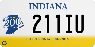 IN license plate 211IU