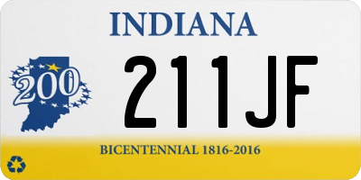 IN license plate 211JF