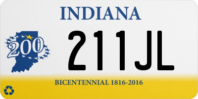 IN license plate 211JL