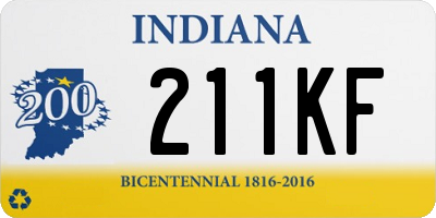 IN license plate 211KF