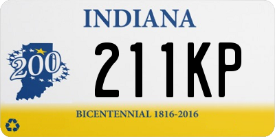 IN license plate 211KP