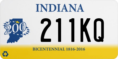 IN license plate 211KQ