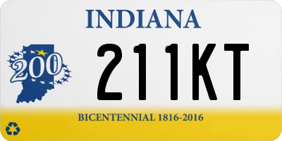 IN license plate 211KT