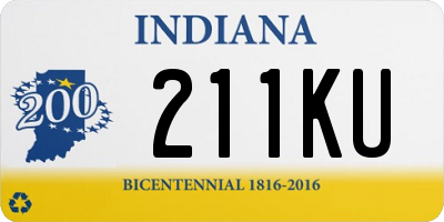 IN license plate 211KU