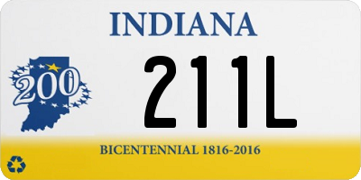 IN license plate 211L