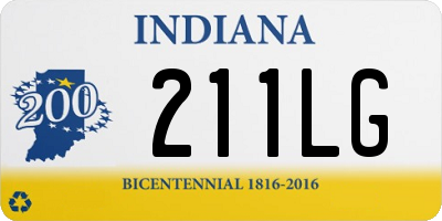 IN license plate 211LG