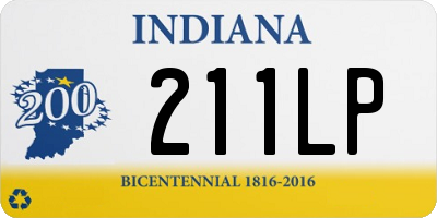 IN license plate 211LP