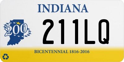 IN license plate 211LQ