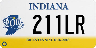 IN license plate 211LR