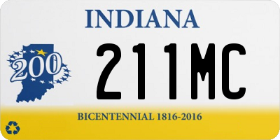 IN license plate 211MC