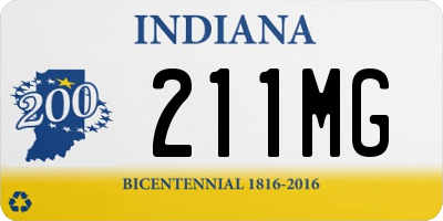 IN license plate 211MG