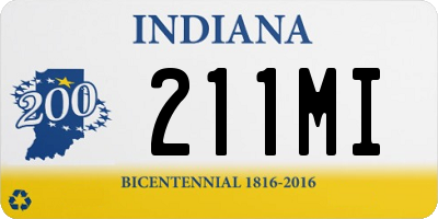IN license plate 211MI