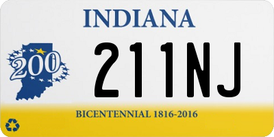 IN license plate 211NJ