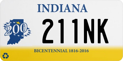 IN license plate 211NK