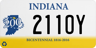 IN license plate 211OY