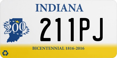 IN license plate 211PJ