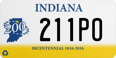 IN license plate 211PO