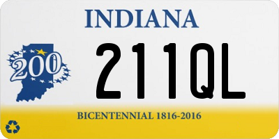 IN license plate 211QL